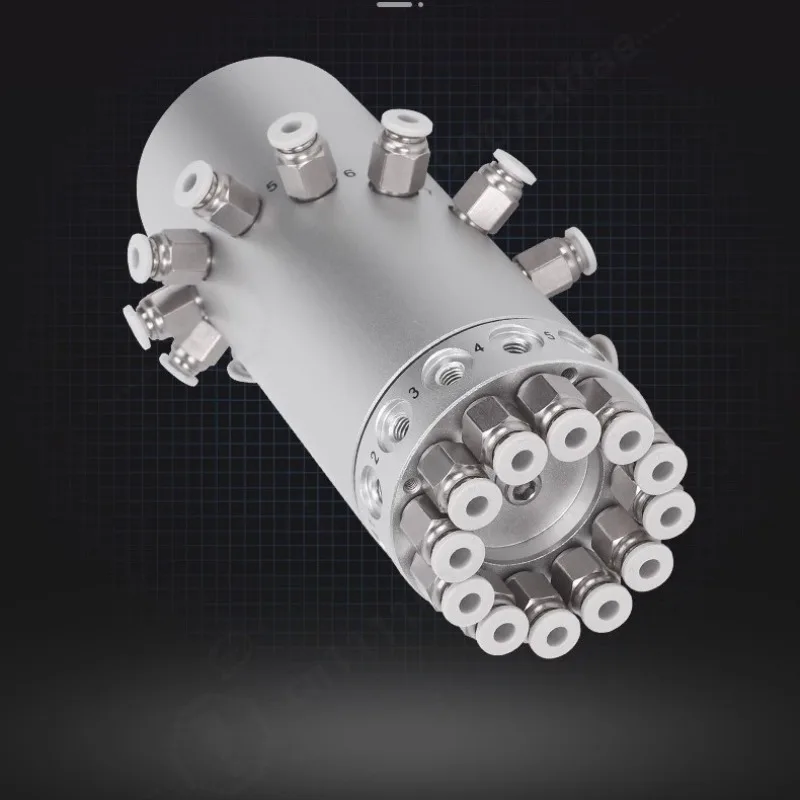 Anillo Colector Rotatorio Neumático de Baja Torsión y Alta Velocidad MQR 1/2/4/8/12/16-M5-J 360 ° Unión Giratoria Infinita para Maquinaria Automatizada