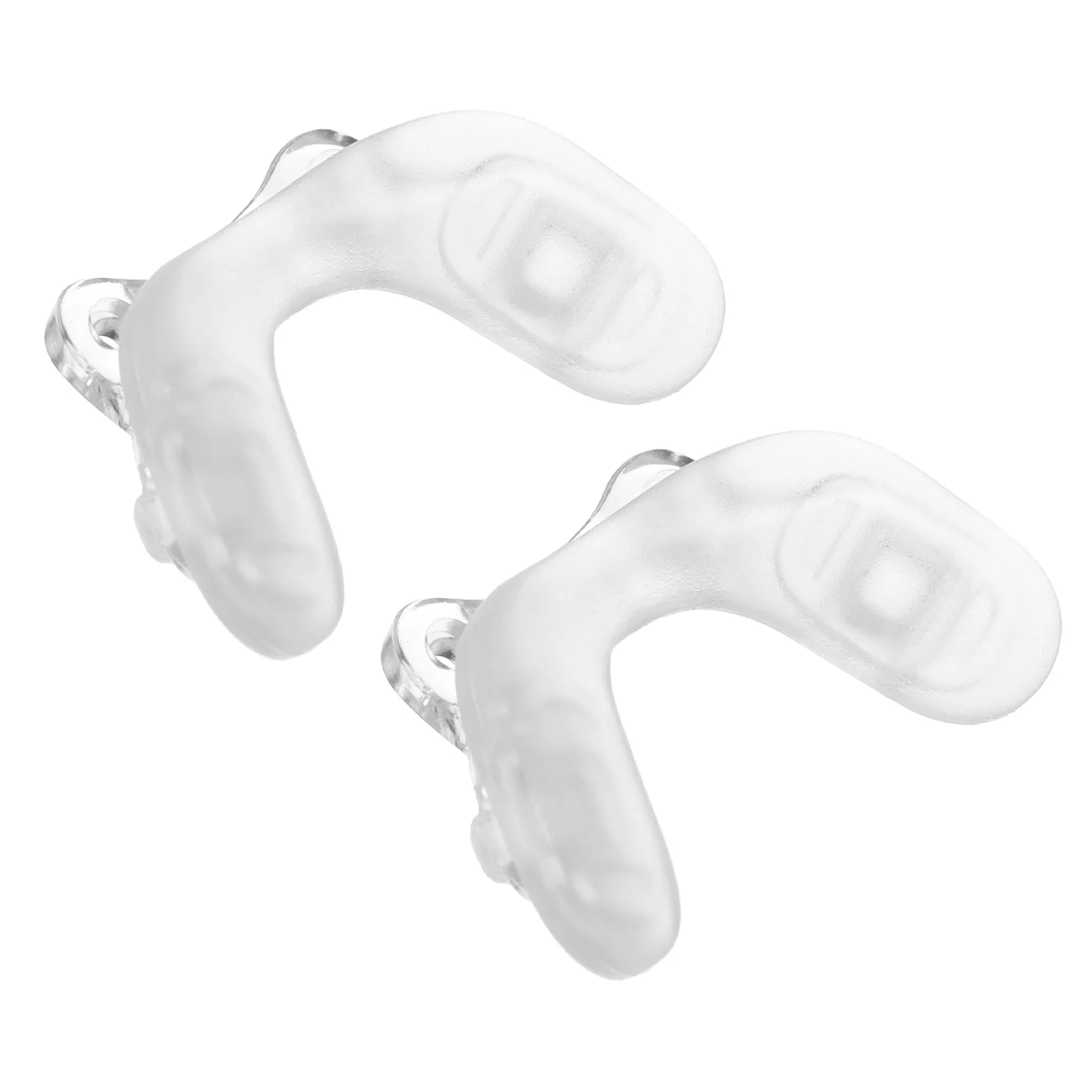

2Pcs Silicone Nose Pads for Kids Glasses Saddle Shape Anti-Slip Double Screw Design Replacement Nose Pad for Eyeglasses