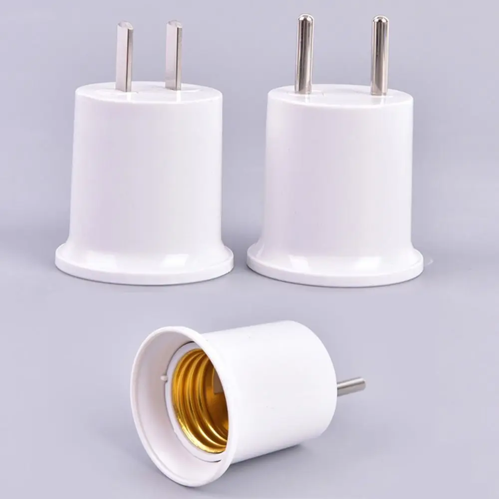 Practical EU/US Plug Converter Light Socket E27 Lamp Base Bulb Lamp Lamp Holder