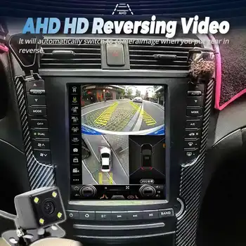 適用於2004-2008款謳歌TL的10.4吋安卓15車用收音機,多媒體播放器,附GPS導航和CarPlay功能。 6 最佳銷售 謳歌 TL 收音機 - №1