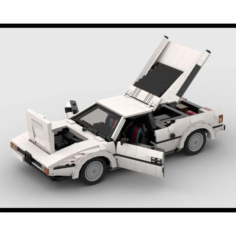 MOC-223698 الأبيض الجديد سباق السيارات الخارقة بنة نموذج 1524 PartsMOC الإبداعية الصبي الاطفال عيد ميلاد بناء الالعاب العملاقة هدية