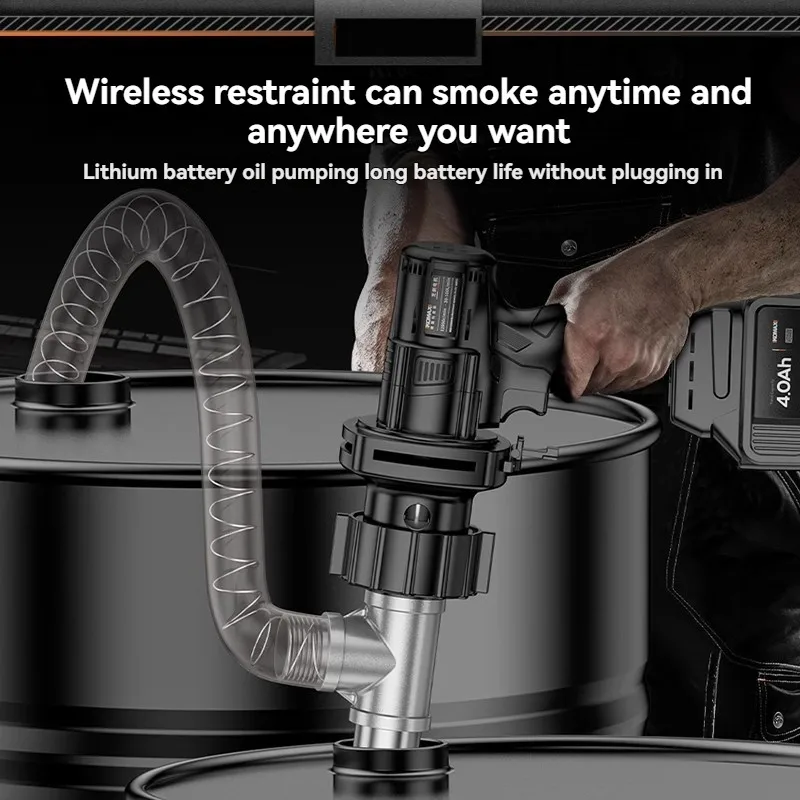 

Rechargeable electric oil pump, portable lithium battery barrel diesel pump, oil pump, refueling machine accessories