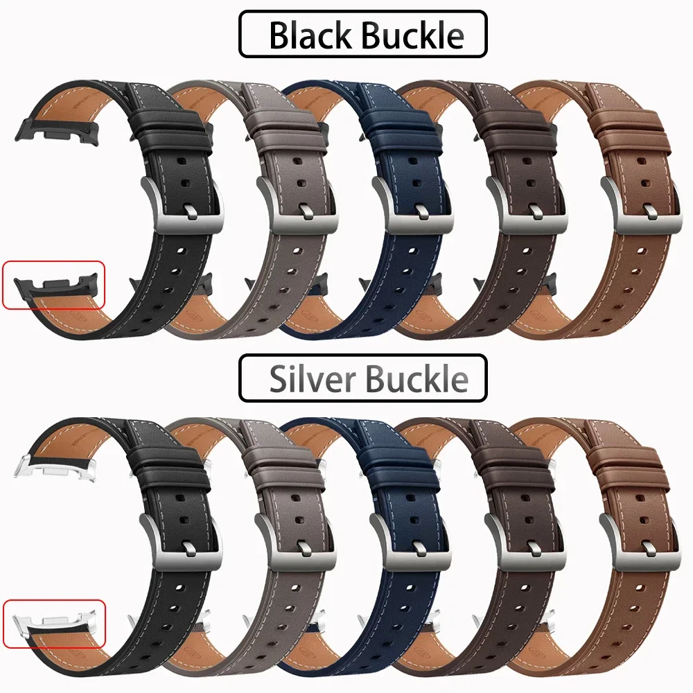 Samsung Galaxy Watch 8 Classic 8 44mm 40mm 46mm、Galaxy Watch Ultra 2 47mm対応 レザーストラップ バンド ブレスレット ジャストフィット