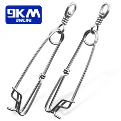 Long Line Snap Clip 3Pcs Stainless Steel Fishing Swivels Snap Hanger Float Line Sharking Tuna Clip Saltwater Fishing Accessories