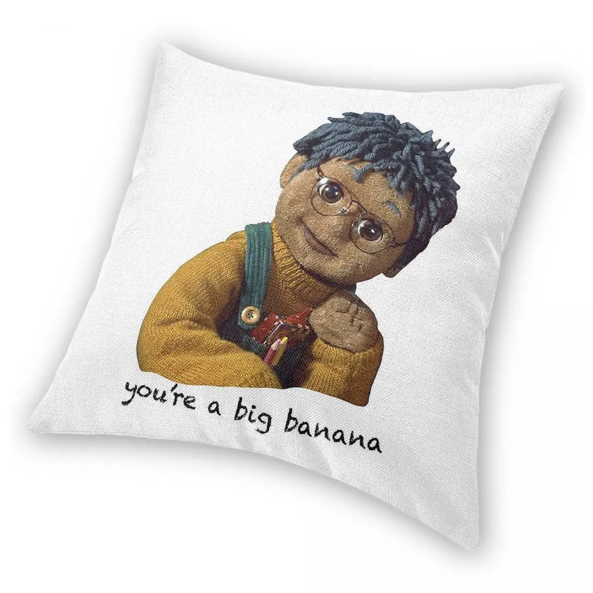 Tots Tv Tom Banana Square Pillowcase Polyester Linen Velvet Pattern Zip Decorative Throw Pillow Case Bed Cushion Cover 45x45 view 6