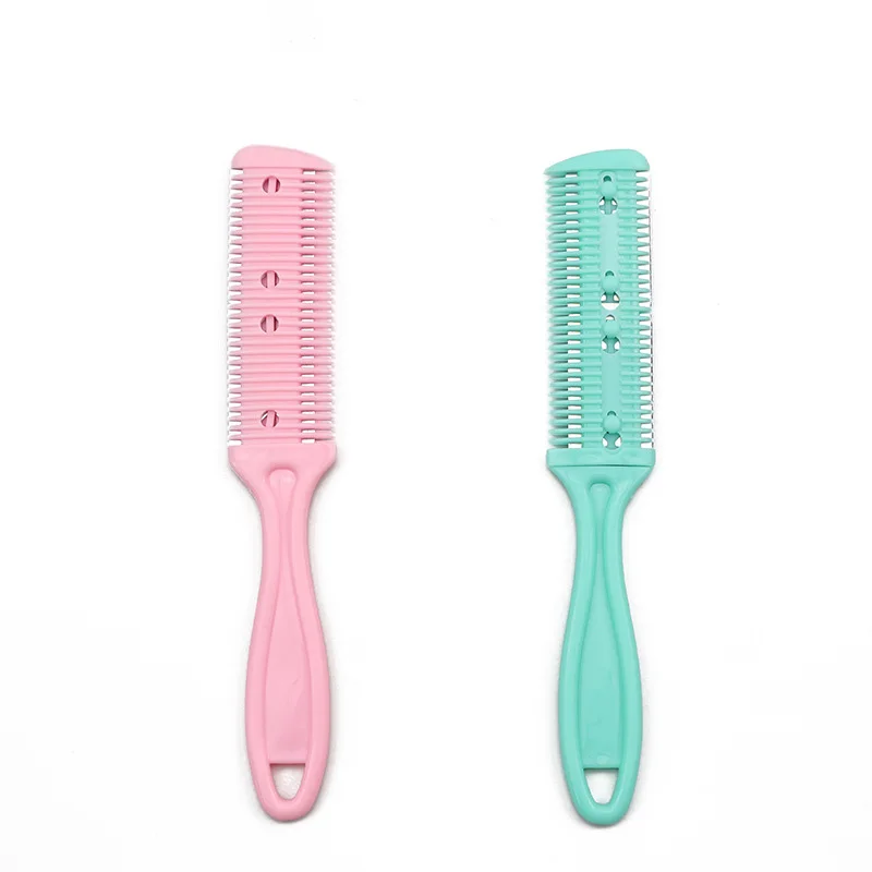 Double sided hair thinning hair cutting comb, double-sided shaver comb, used for styling and cutting thick and thin hair