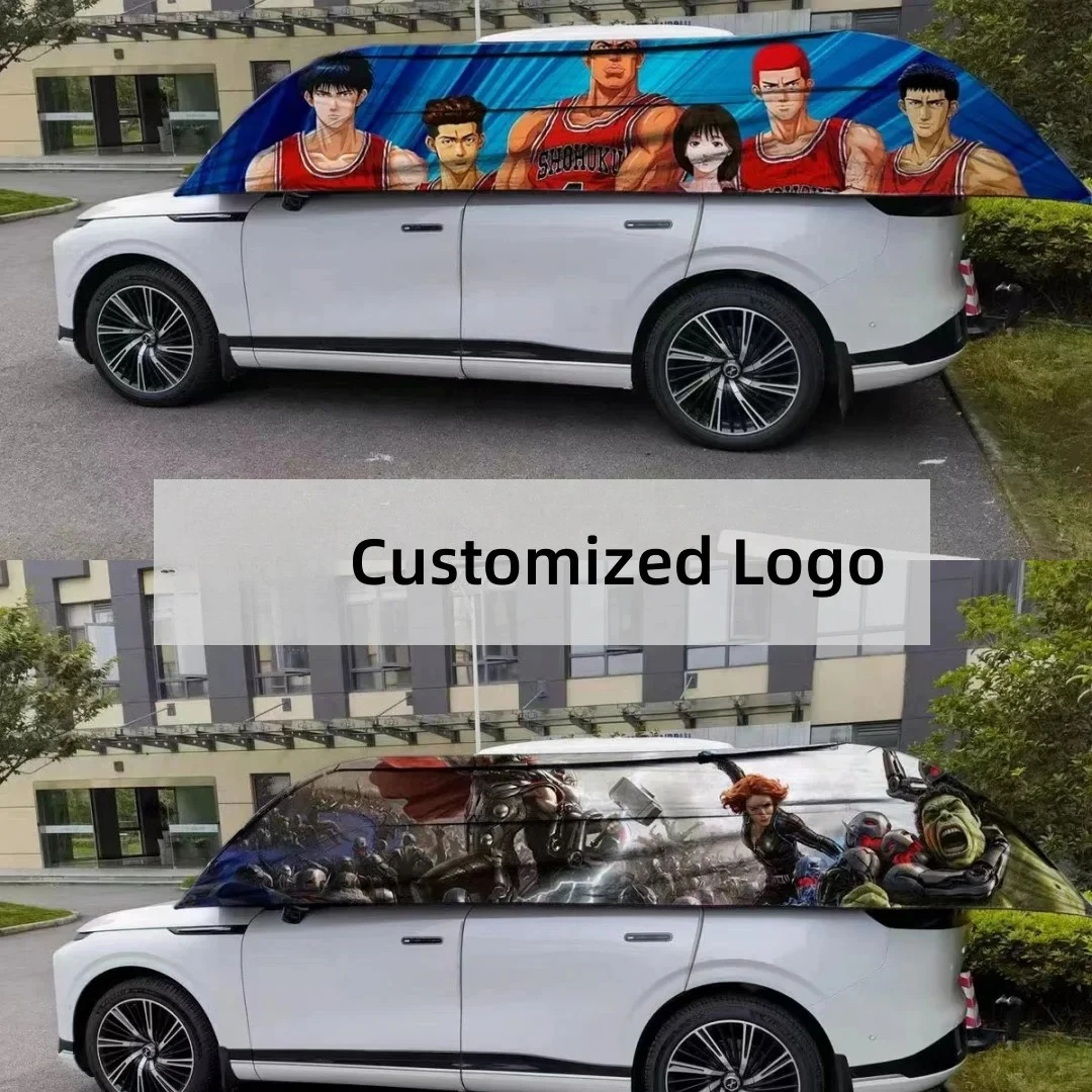 غطاء سيارة قابل للطي مقاوم للماء مع جهاز تحكم عن بعد مظلة سيارة أوتوماتيكية 3.6 متر 4 متر غطاء حماية للأشعة فوق البنفسجية للسيارات العالمية