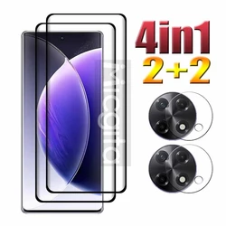 9D Curved Glass For Tecno Camon 30S Screen protector Anti-Scratch tempered Glass film Soft Fiber Lens film For Camon 30S