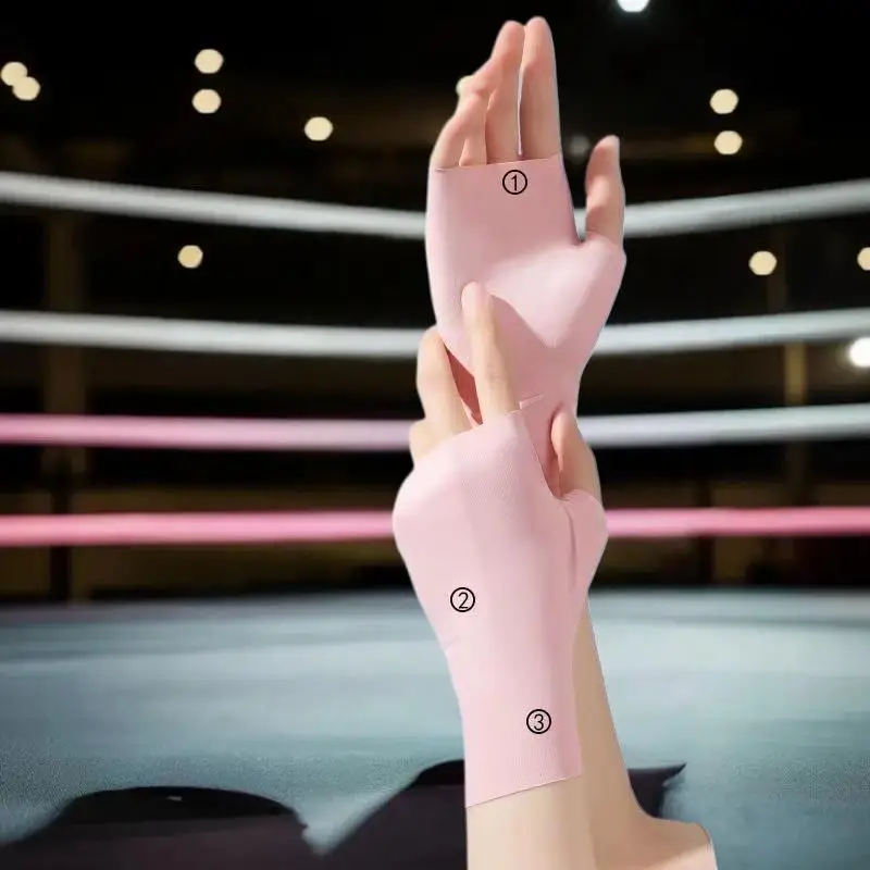 قفازات حماية من الأشعة فوق البنفسجية لمسمار الفن هلام مسمار مصباح قفازات واقية من الشمس أصابع اليد العناية بالشمس رقيقة كول الحرير الجليد حريري الشمس قفاز