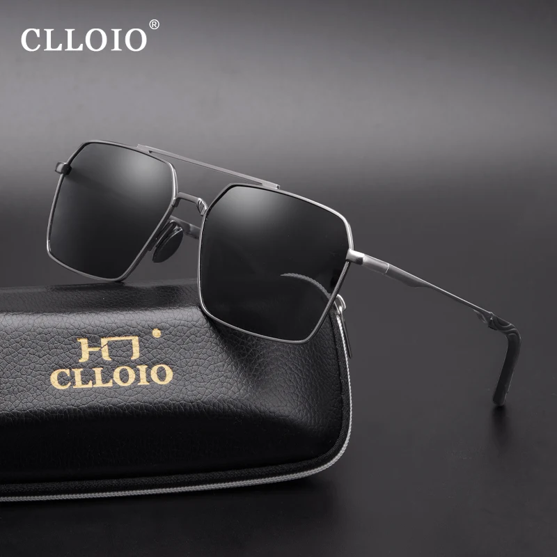 CLLOIO New Square Photochromic Sunglasses Men Women Polarized Sun Glasses Chameleon Glasses Classic Anti-glare zonnebril heren