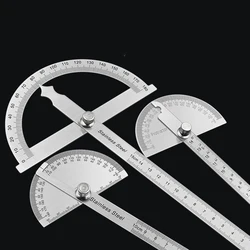 180 Degree Protractor Metal Ruler Angle Meter Stainless Steel Angle Ruler Angle Gauge Angle Finder Goniometer Angle Conveyor