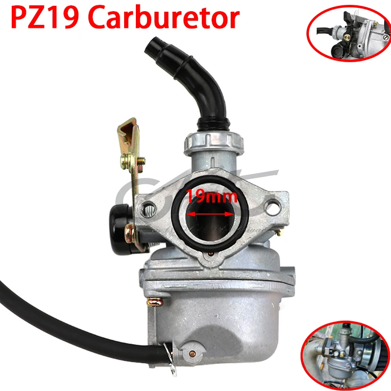 Motorcycle universal carburetor pz 19 suitable for 50cc 250cc motocross bikes