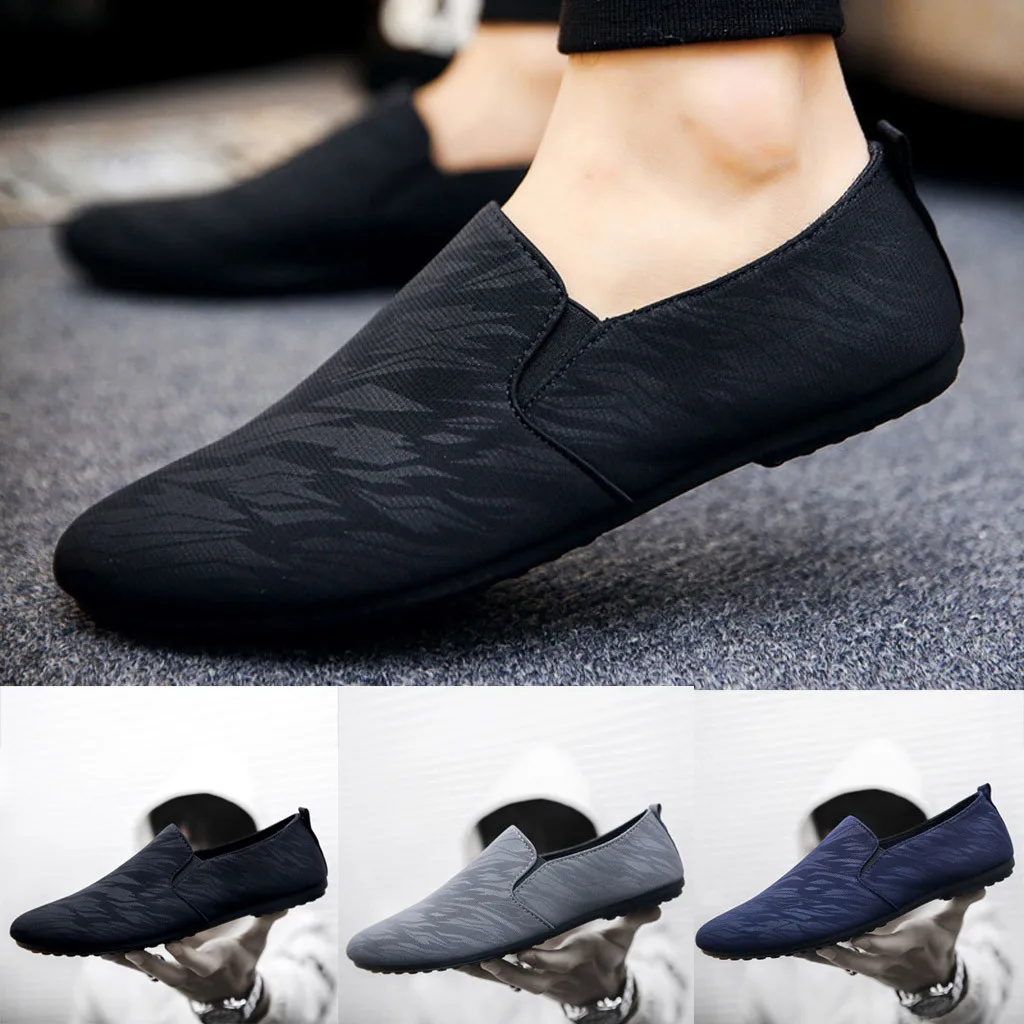 Mens Loafer Shoes Casual Suede Leather Shoes for Men Casual Wide Shoes Men Leather Casual Men Casual Boots Shoe with Zipper