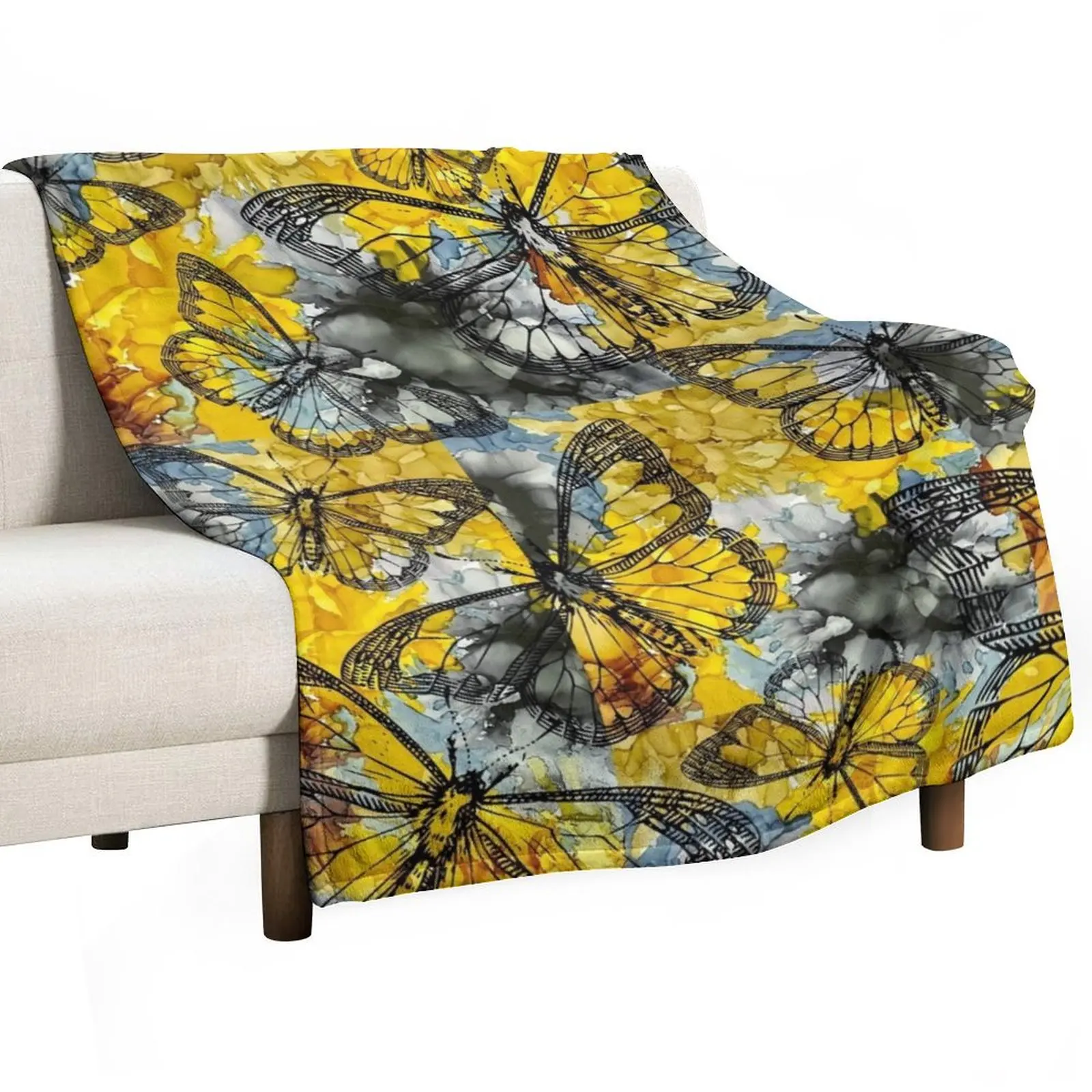 

Butterfly Fly Home Goods Throw Blanket for sofa Beautifuls Luxury Thicken Loose Blankets