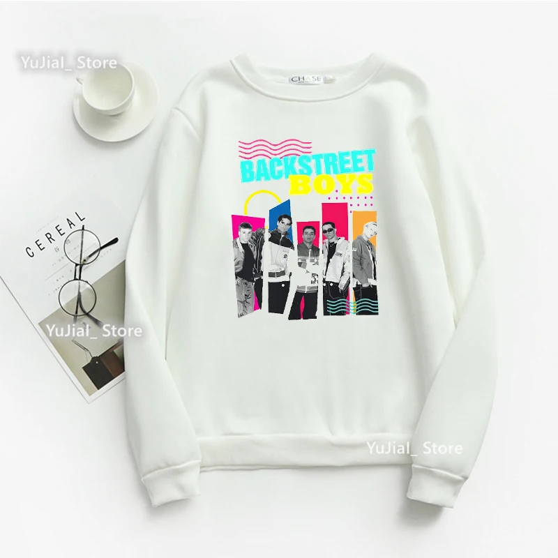 Fashion Sweatshirt Women Backstreet Boys World Graphic Print Hoodies Girls Funny Jumper Femme Winter/Autumn/Spring Coat