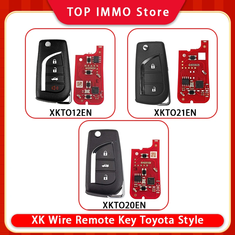 1/5/10/20 قطعة Xhorse/VVDI العالمي مفتاح بعيد تويوتا ستايل XKTO21EN/XKTO20EN/XKTO12EN ل vvdi2/أداة مفتاح صغيرة/أداة مفتاح ماكس برو