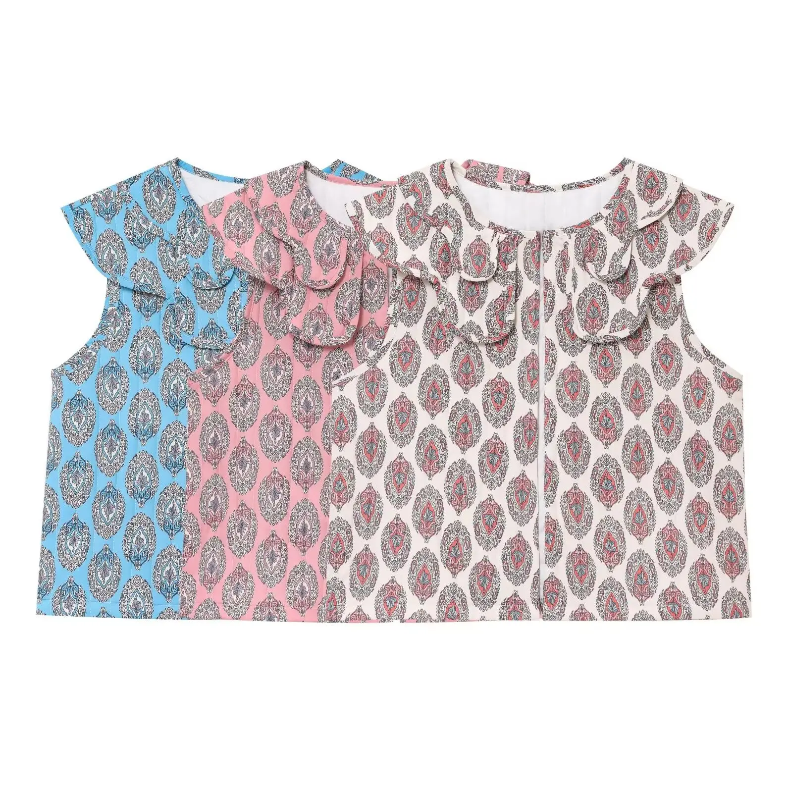 

KONDALA 2025 Women Spring Vintage Quilting Leather Vest Open Stitch Sleeveless Print Streetwear O-Neck Female Loose Outwears