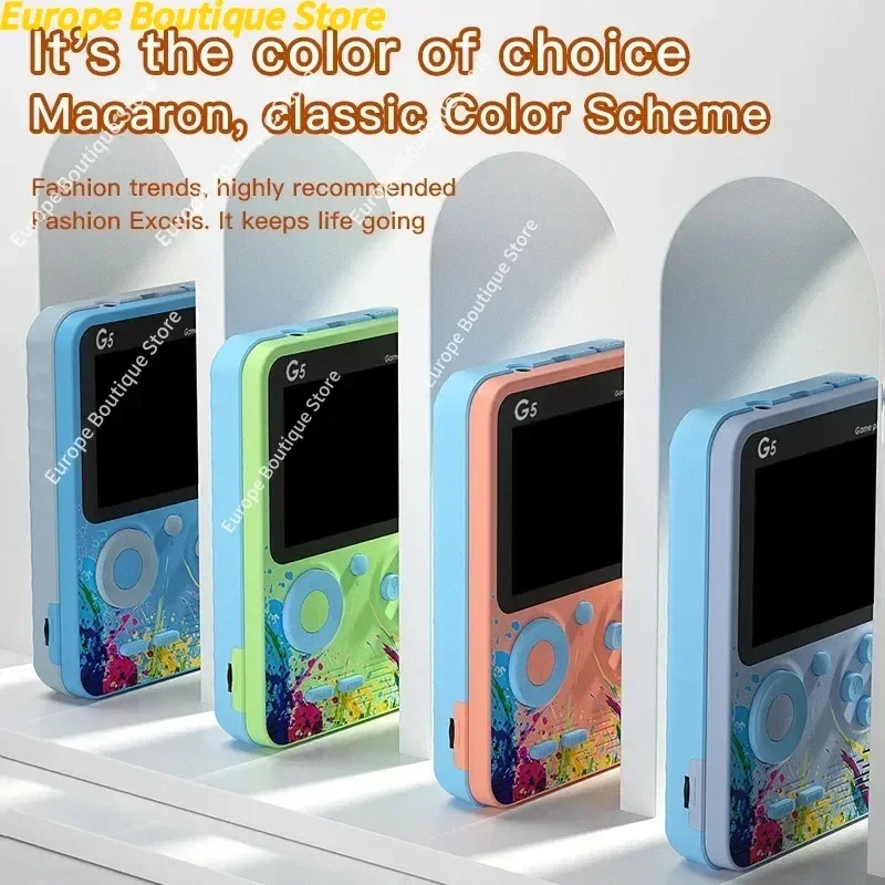 Mini Handheld Video Game Consoles 8 Bit 3.0 Inch Color LCD Retro Portable Color Gaming Player Built in 500 Games for Kids Gifts