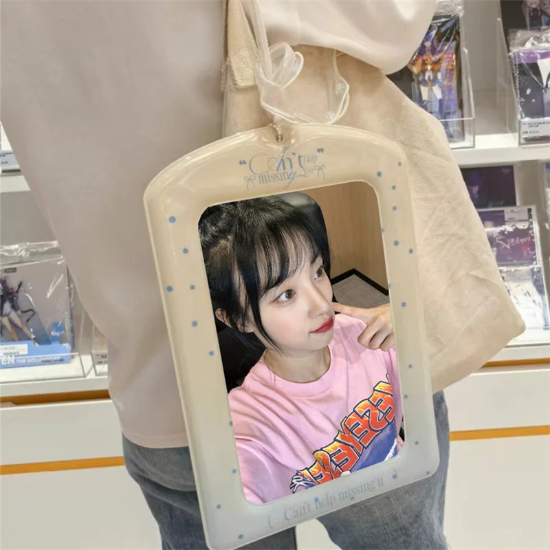 Suporte de cartão de armazenamento a4, suporte de cartão gigante kpop, pingente decorativo, armazenamento de cartão lomo, estrela, proteção de foto, suporte de cartão