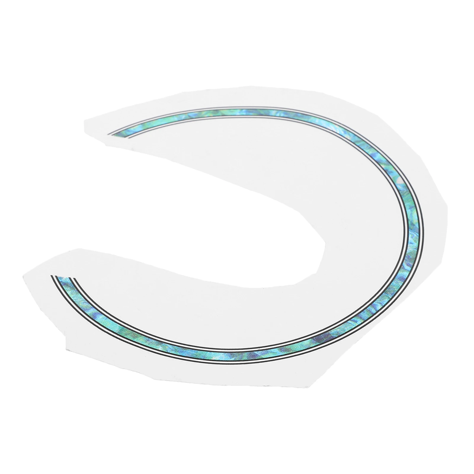 

Guitar Sound Hole Inlay Sticker Color-Shifting 3D Effect Easy Apply Removable For Acoustic Folk Classical Guitar Decorative Edge