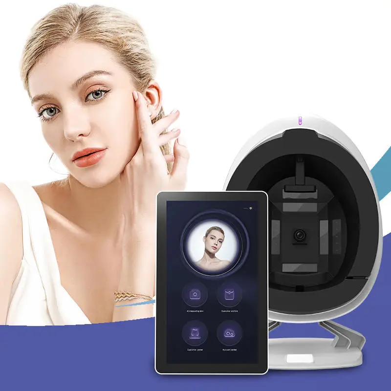Smart Intelligent Digital Facial Skin Analyzer 3D AI Face Skin Analysis Machine Aisia Skin Analyzer Machine