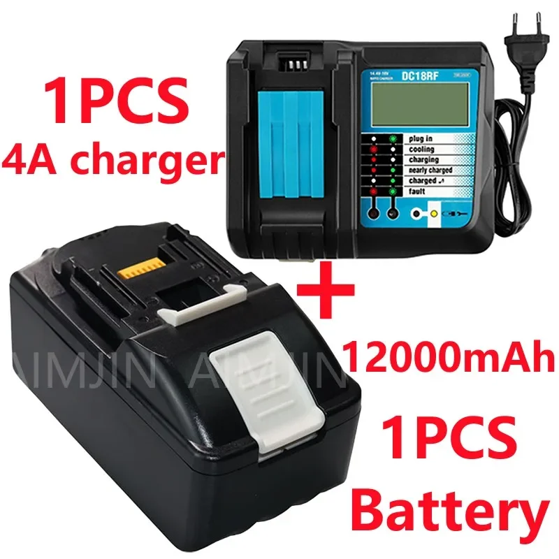 18V battery 12Ah 21700 5S2P lithium-ion power tool rechargeable battery suitable for Makita BL1860B BL1860 BL1850 DDF486 DF488