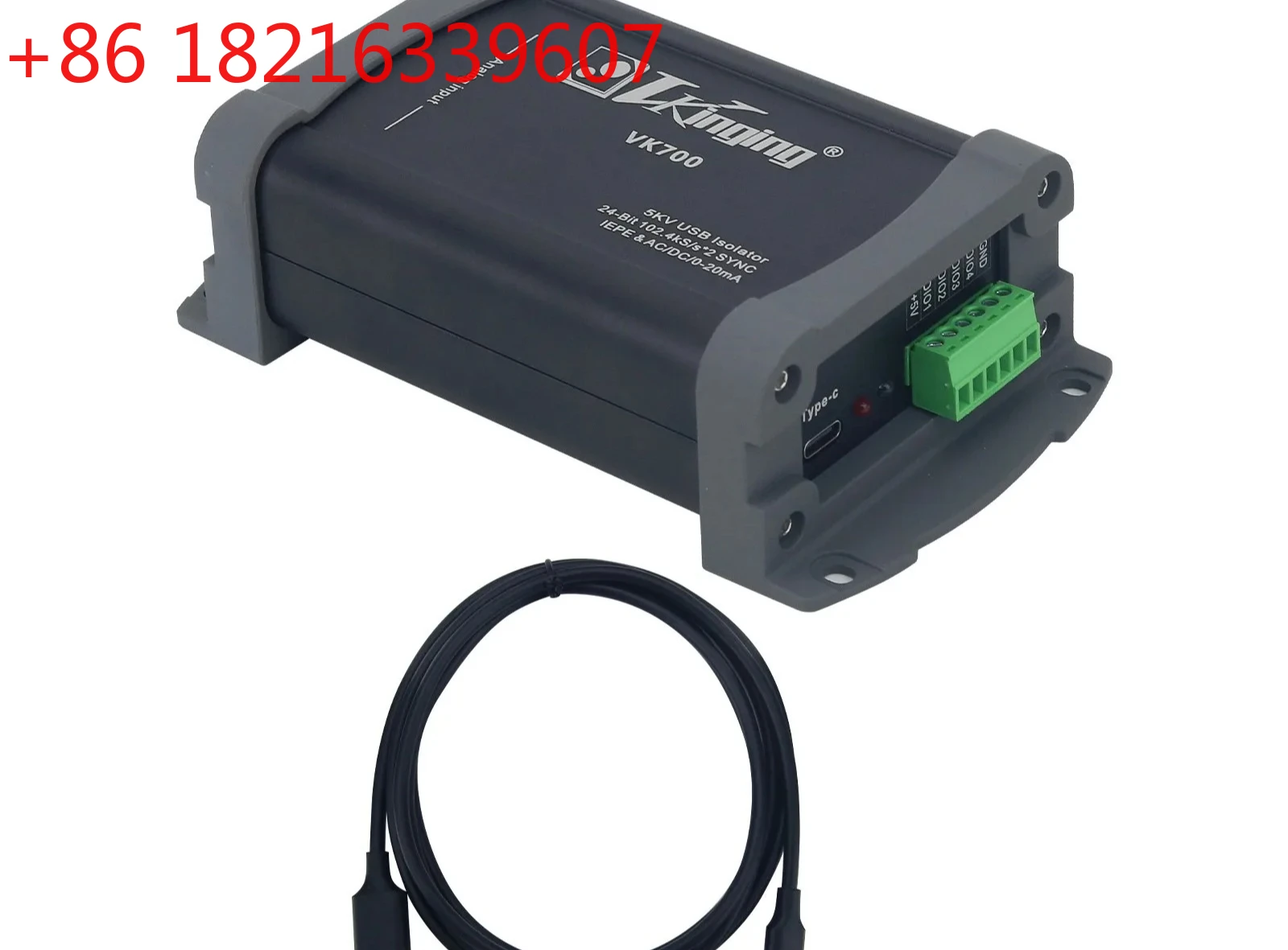 TAO VKinging VK700 5KV USB Isolator 24bit Data Acquisition Card DAQ for 102.4K Sampling ADC/IEPE/0-20mA