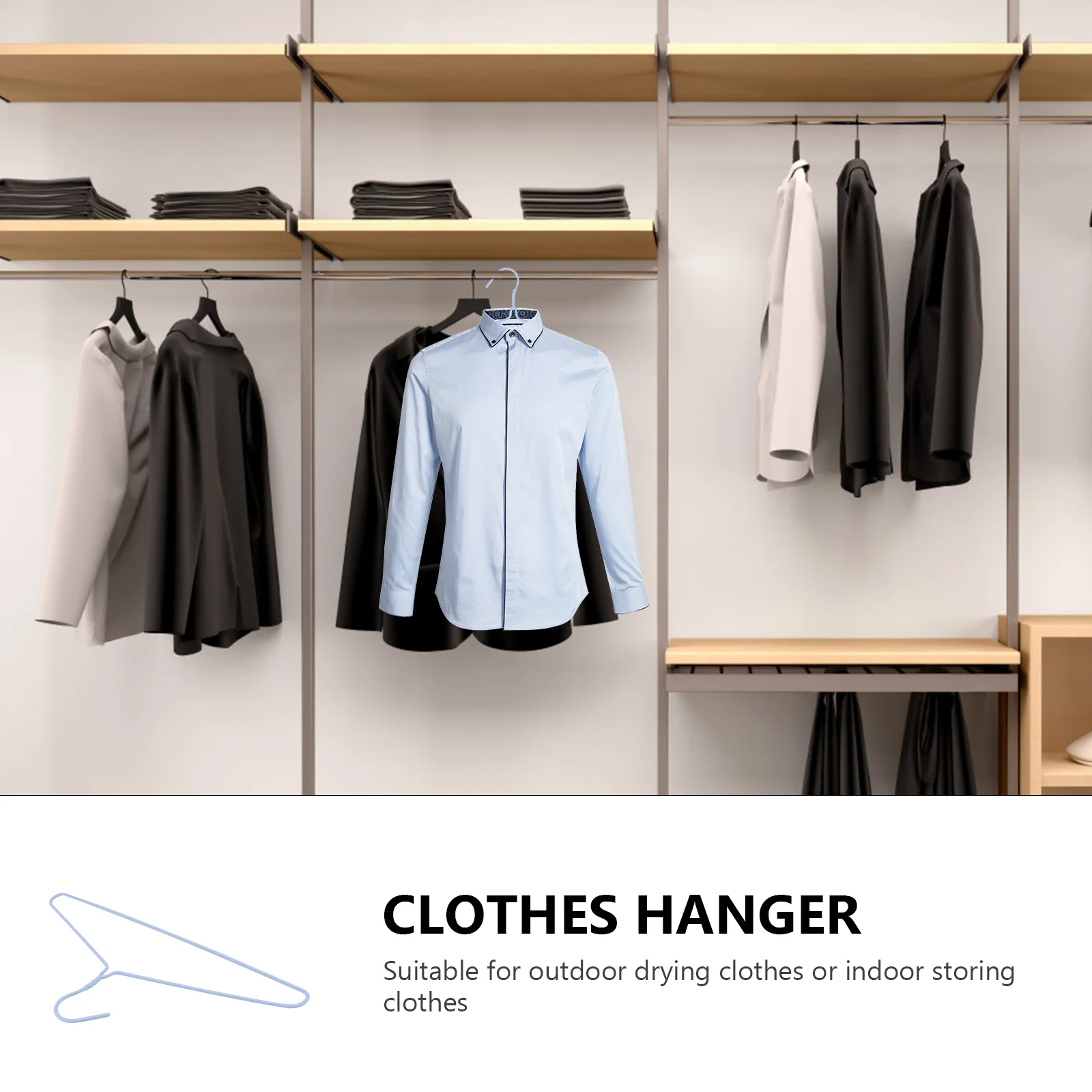 

10Pcs Adult Drying Clothes Hanger Metal Plastic Robust Design Non Deforming Heavy Load Bearing Storage Hanger Daily Use Drying