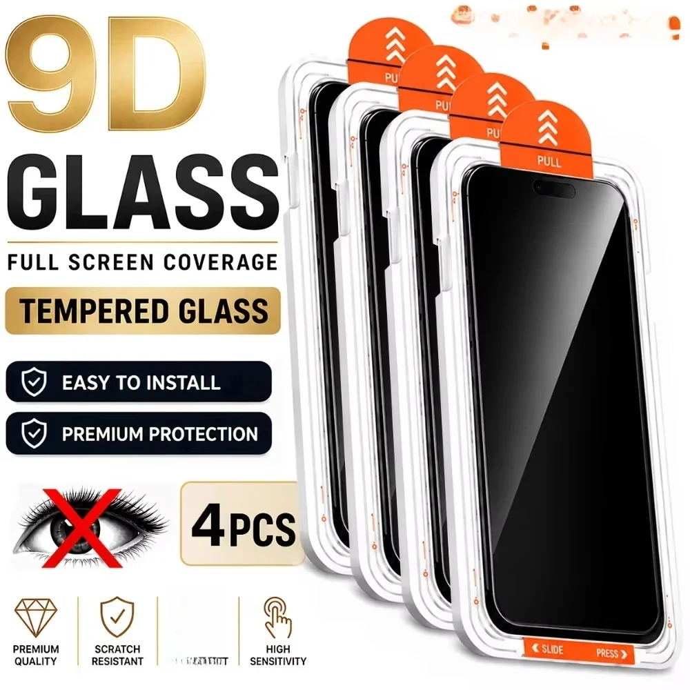 1-4PCS Anti-Spy Glass For Samsung S25 Ultra S26 Ultra S24 S23 Plus S22 S20 FE S23 A73 S25 S24 Plus Easy-Stick Screen Protector