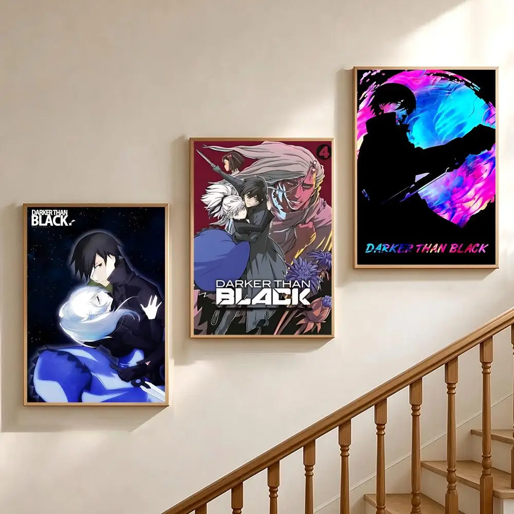 anime Darker than Black Poster Poster HD Printing Soothing and Cream Style Home Decor for the Living Room Cafes Gift
