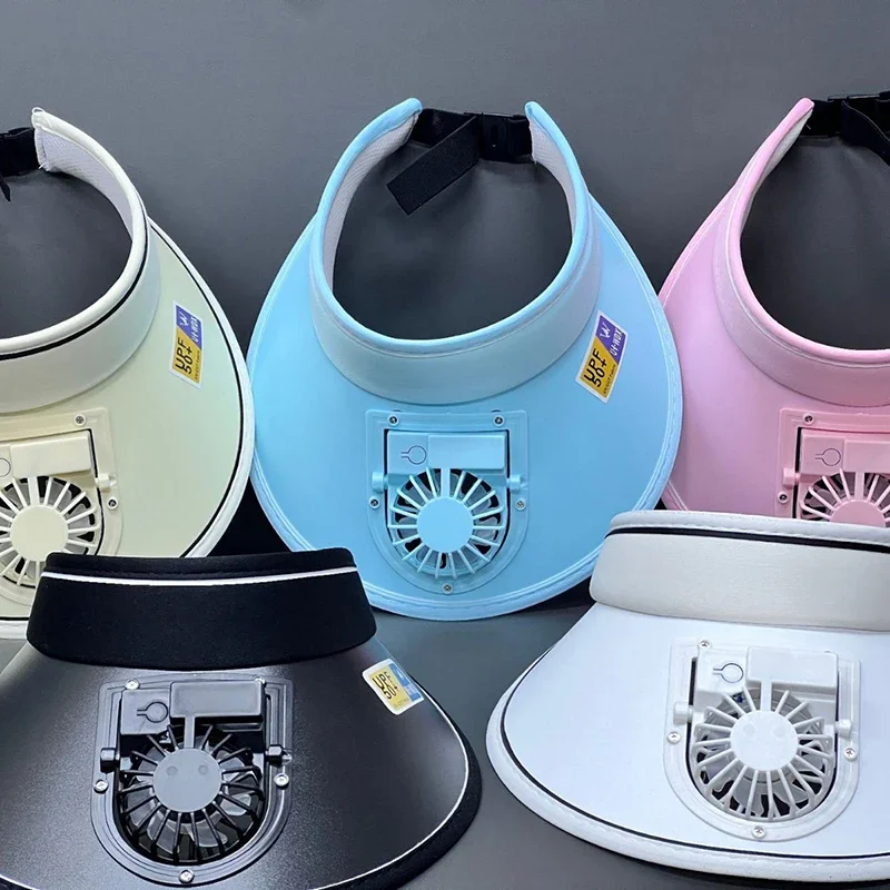 

Fishing Hat Cooling Peaked Cap Hat Usb Charging Hat Fan For Sport Sunhat Breathable Cooling Fan Hat Sunscreen Fan Sun Visor Hat
