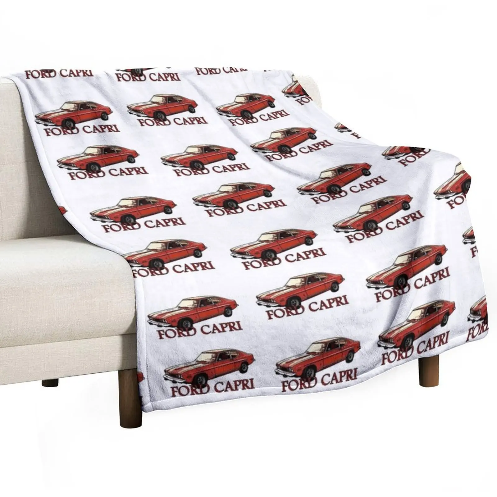 Sticker FORD CAPRI Throw Blanket christmas gifts Soft Beds Sofa Heavy Blankets