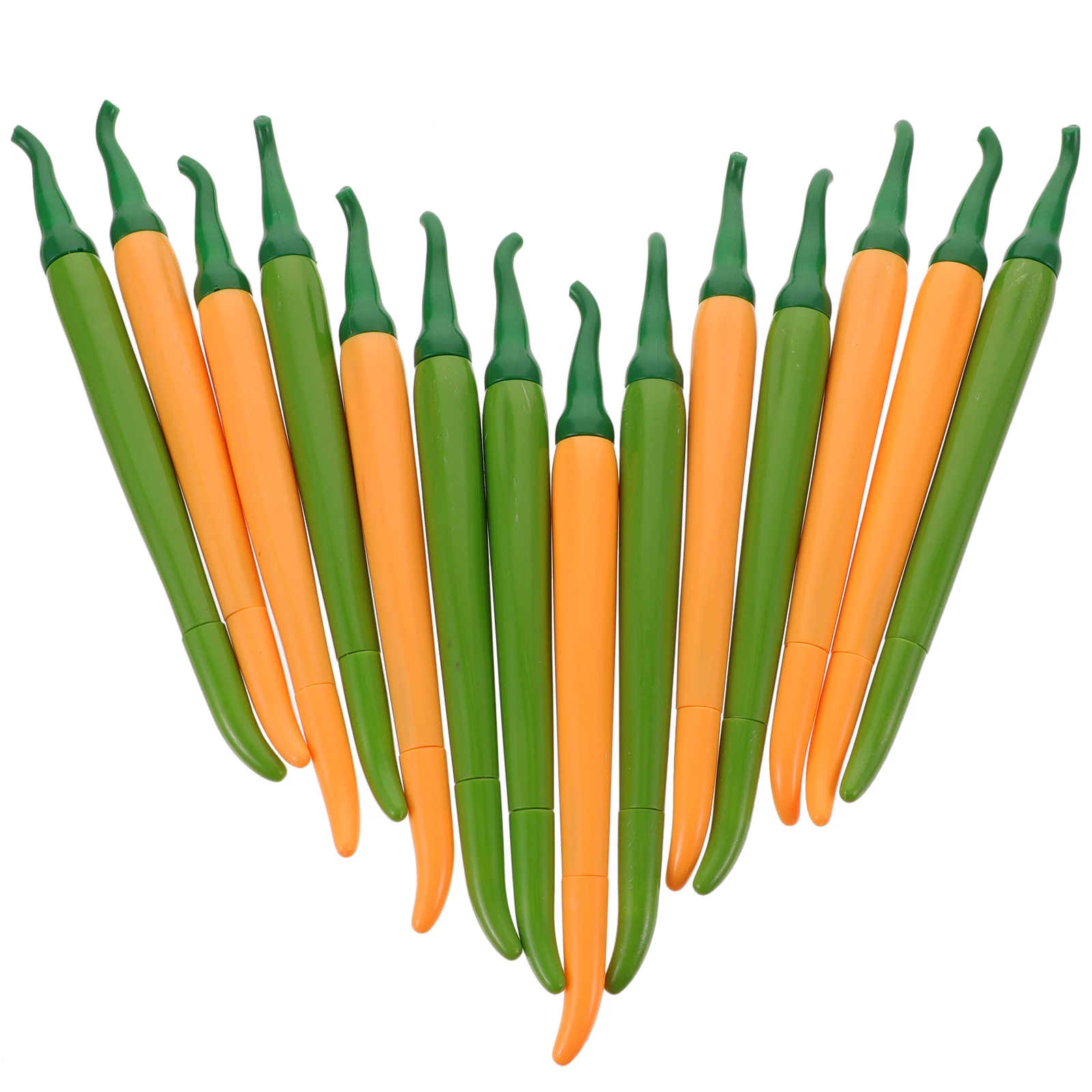 

14pcs Shaped Neutral Chili Vegetable Shaped Pen Ink Fine Tip Student Stationery Smooth Writing Kids Drawing Tools