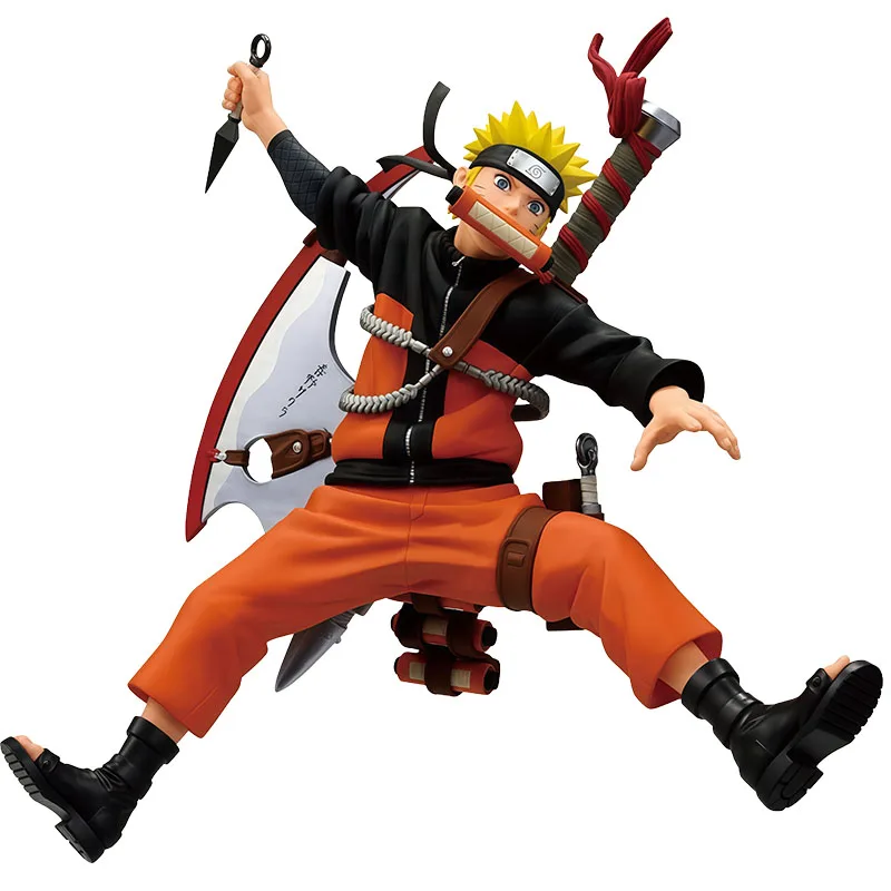 Bandai Originele HYOKOFIG-Naruto Uzumaki-Anime Actiefiguren Speelgoed voor Jongens Kerstcadeau Collectible Model Ornamenten