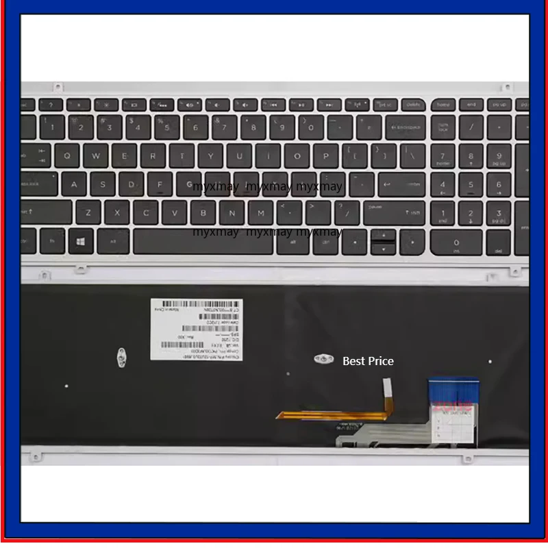 

США для HP Envy m6-K k015 k025 k010dx k088 TPN-C110 TPN-C109 Клавиатура с подсветкой и рамкой