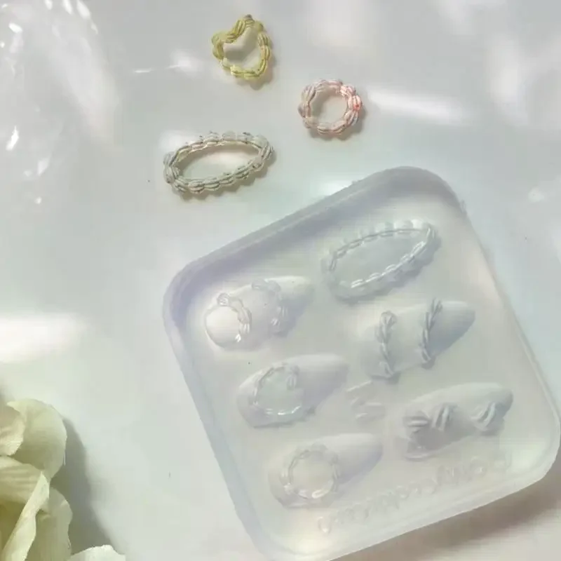 Silicone gâteau crème Art bricolage manucure 3D sculpture bijoux ongles moule conception ongles décorations modèle pour ongles breloques