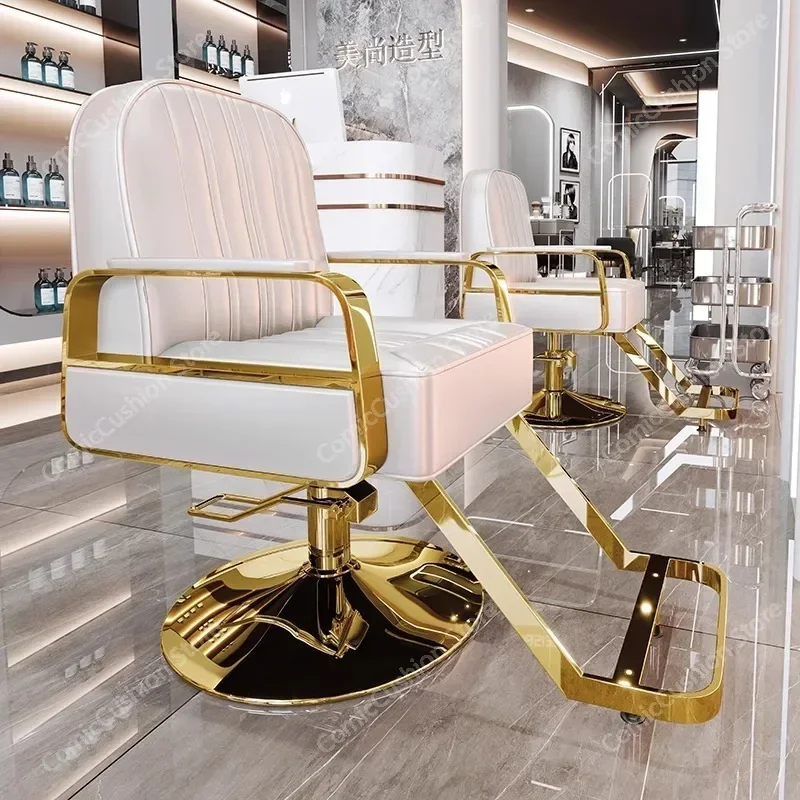 Luxury Salon Chair Recliner Hairdresser Swivel Professional Beauty Barber  Makeup Bancada Para Barbearia  Furniture