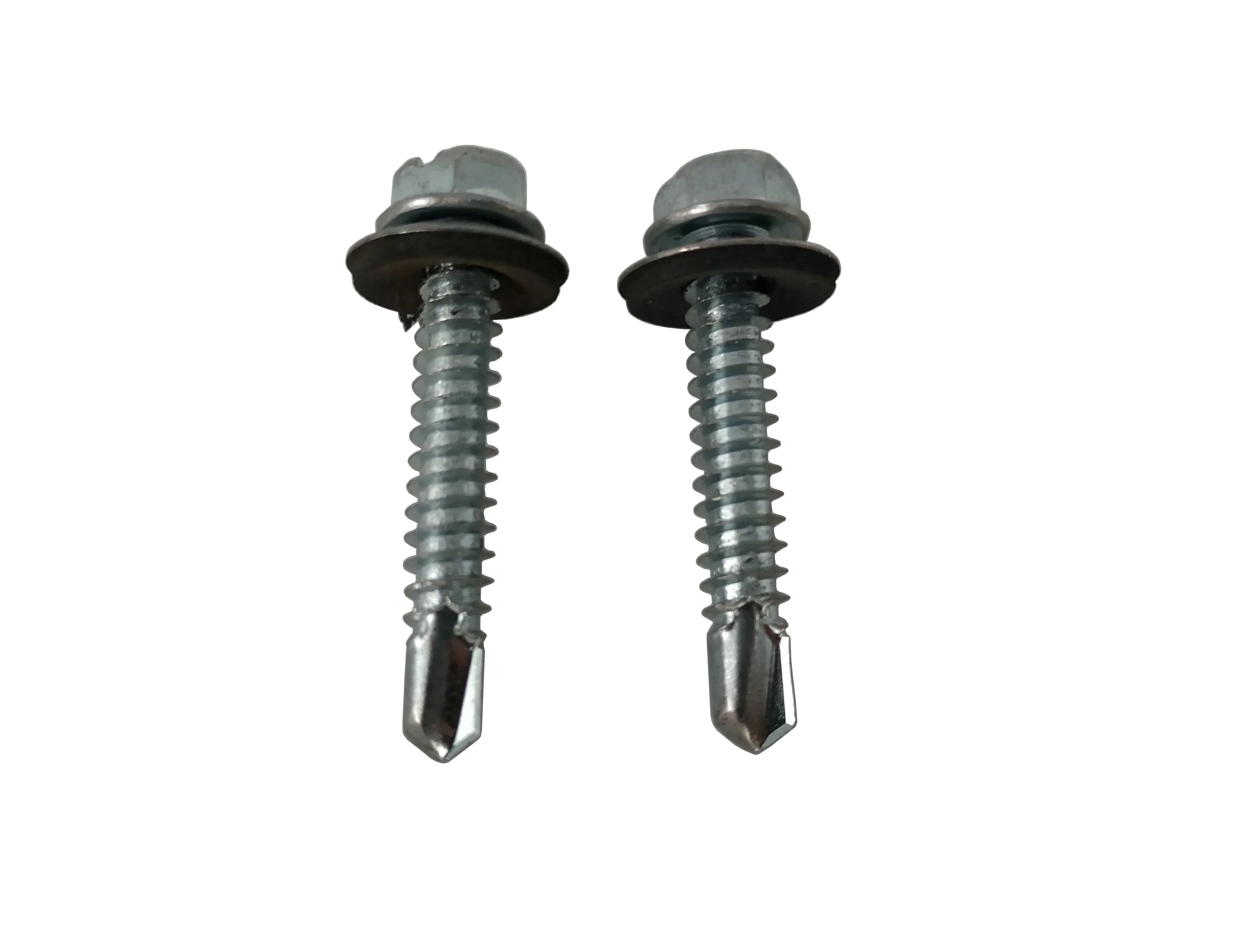 Patta Hexagon Head Twist Self Drilling Roofing Screws with EPDM Rubber Washer Slotted Drive for Metal Plate