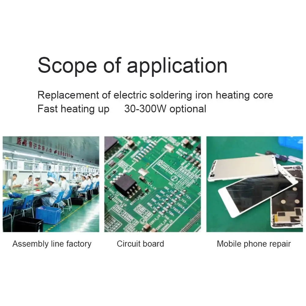 Uniwersalny grzejnik zewnętrzny 30 40 60 80 100 150 200 300W rdzeń grzejny rdzenie lutownicze Element grzejny