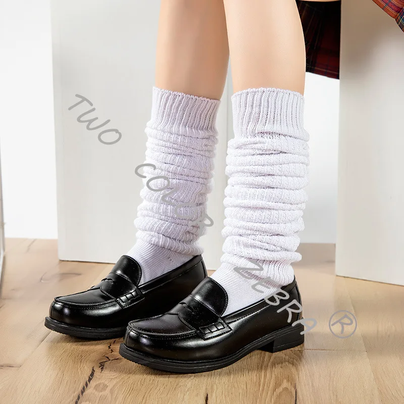 Nhật Bản Slouch Tất Rời Giày Vớ Cổ Lolita Cô Gái Ngọt Ngào Bao Tay Chân Dệt Kim Chân Bao Ấm Tất Kéo Dài Thời Gian Đống Đống Tất