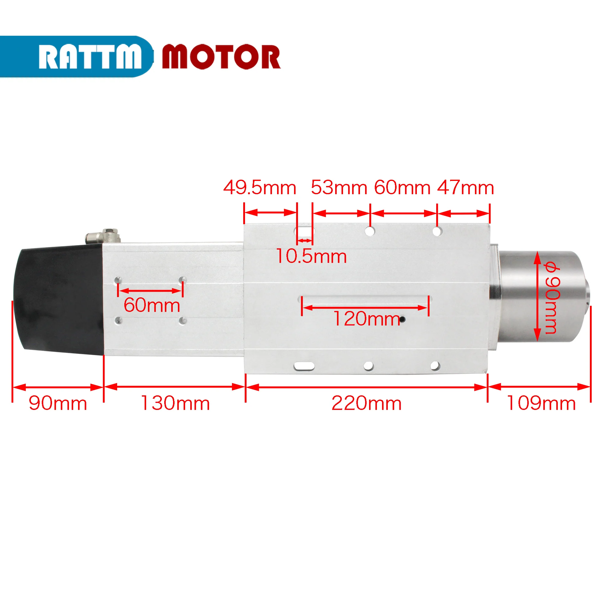 【CN/EU】CNC ATC Spindle Motor 7.5kw Automatic Tool Change spindle Air Cooled Spindle 380V Spindle BT30 for CNC Wood Machine Tools