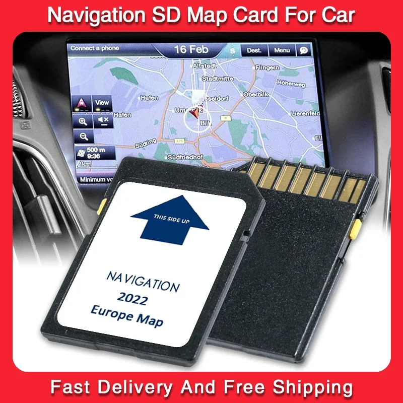 

Sat Nav 8GB SD Card Map GPS Navigation Europe 2022 Update for IVECO XP Daily
