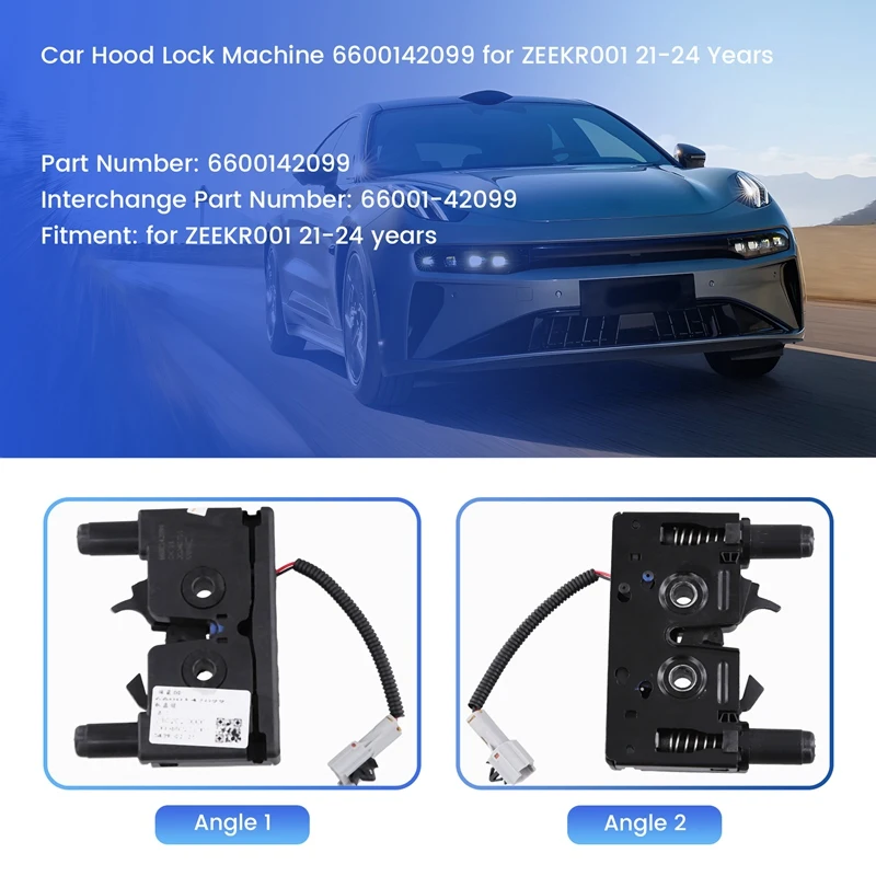 Car Hood Lock Machine 6600142099 For ZEEKR001 21-24 Years