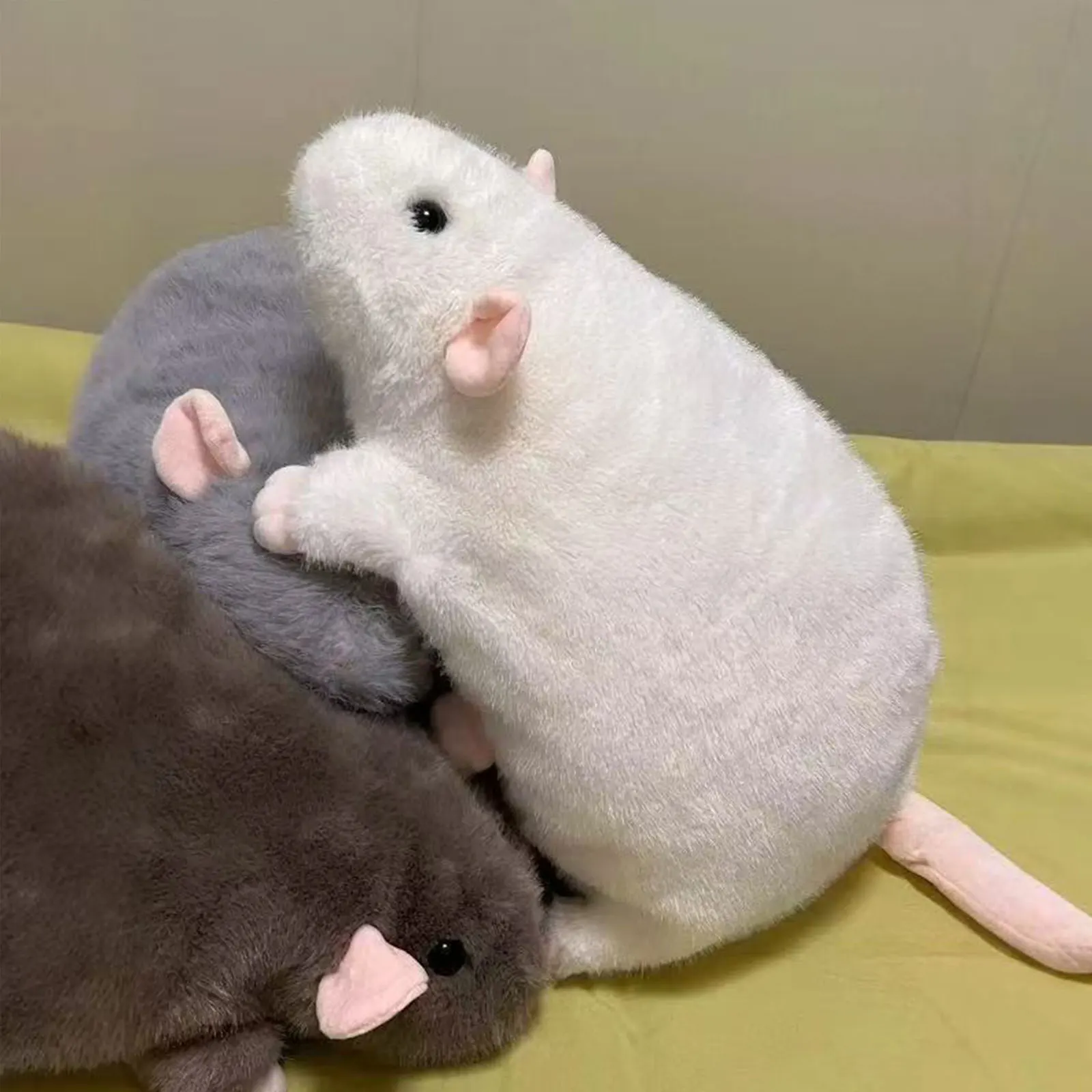 

Креативная плюшевая игрушка-мышка (40/55/90 см), большая мягкая игрушка-грызун, мультяшная фигурка животного, подарок для детей на день рождения, плюшевая игрушка-гигант