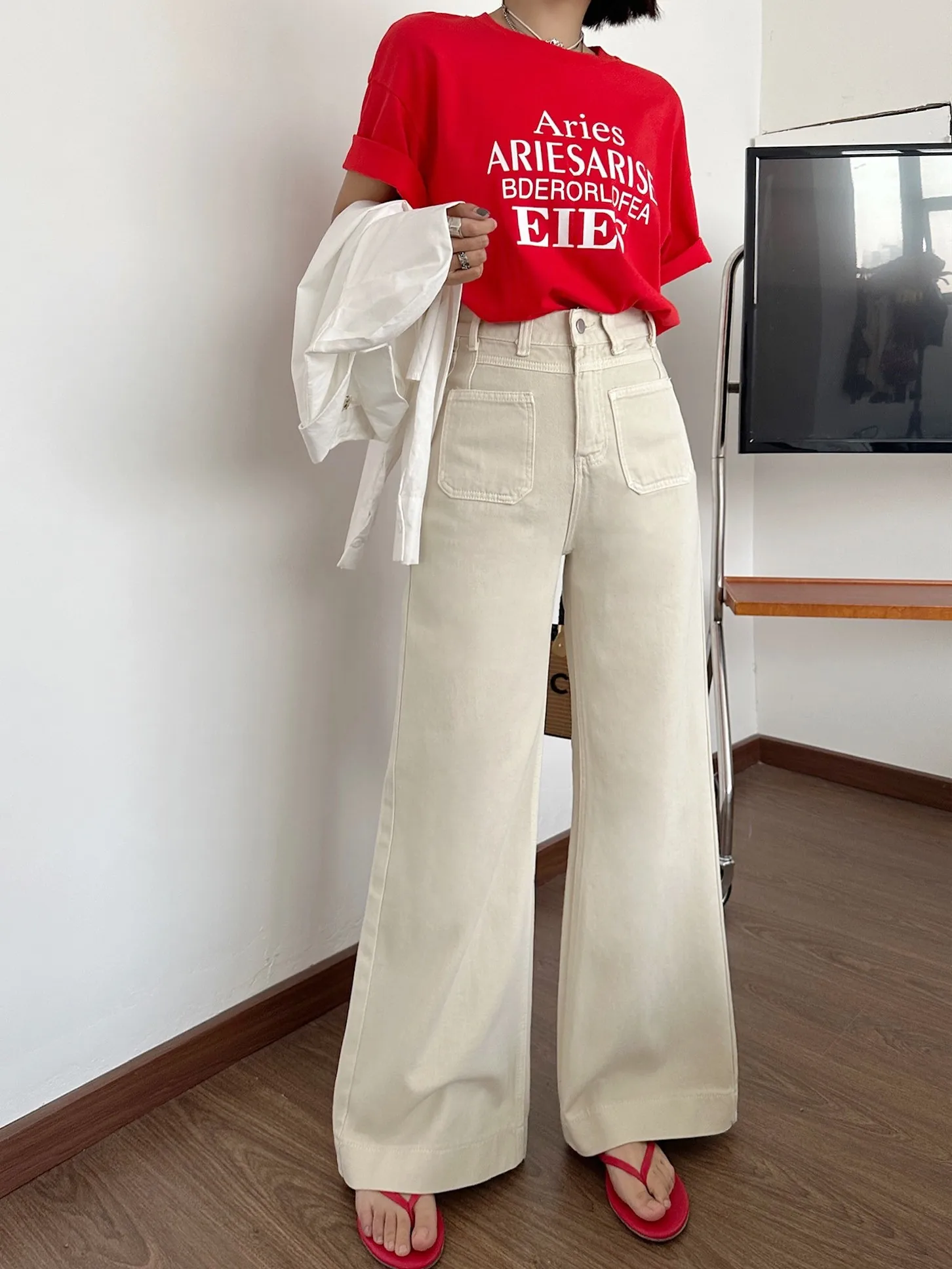 

ZHISILAO New High Waist Wide Leg Jeans Women Vintage Loose Baggy Boyfriend Full Length Denim Pants Streetwear