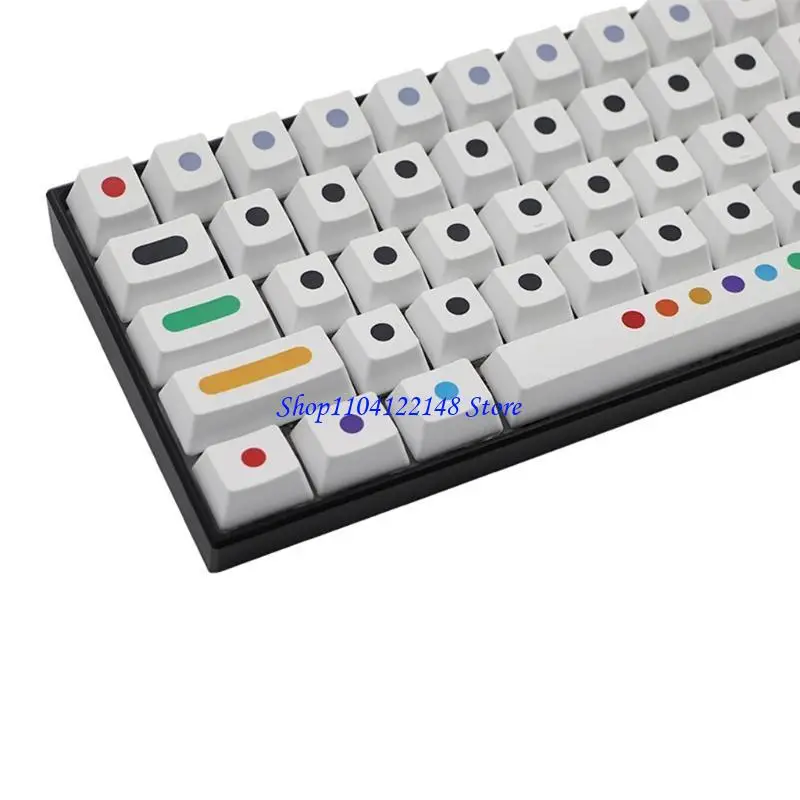 

P9FA 71 Keys KeyCap PBT Dye Сублимация OEM -профиль механическая клавиша точки клавиш для серии RK61, серия Gans Alt61
