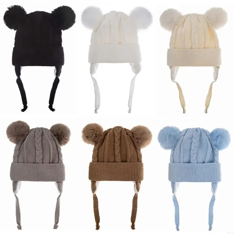 

MXLE младенец теплое уховое уховое уховое покрытие для дышащей детской шляпы для приключений в холодную погоду