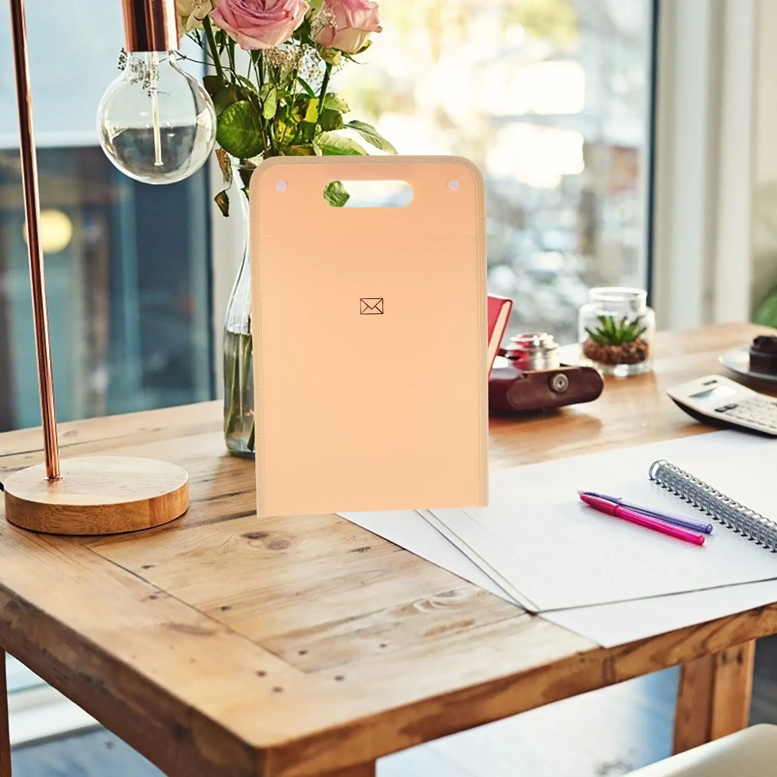 

1Pc Bill Clips Simple Colorful Retro Plastic Schedule Book Clips for Office Home (Apricot Yellow)