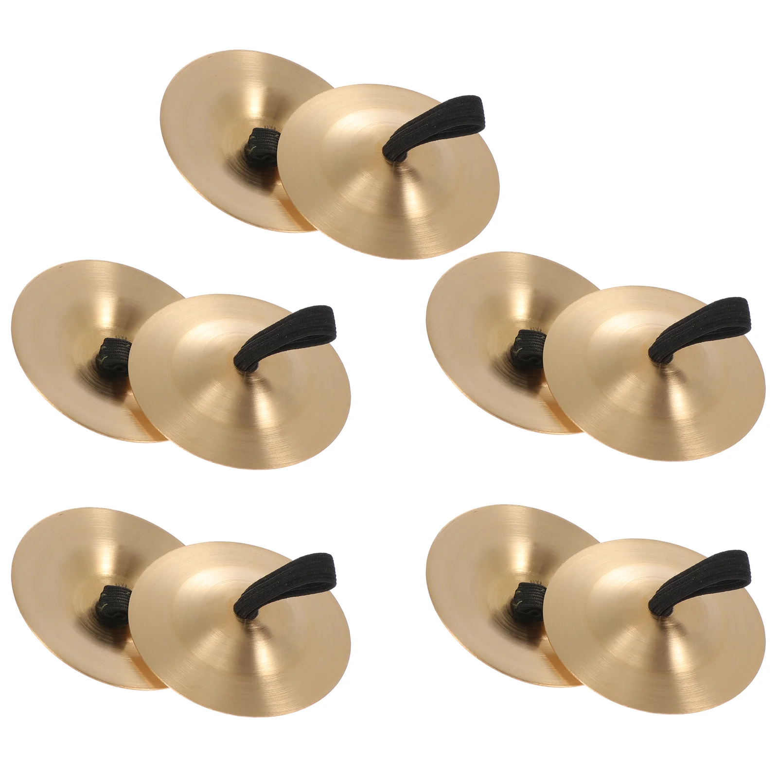 10 Pcs Orff Copper Cymbals Finger Instruments for Belly Dancing Kids Dancer Ball Party Children Percussion Mini Small