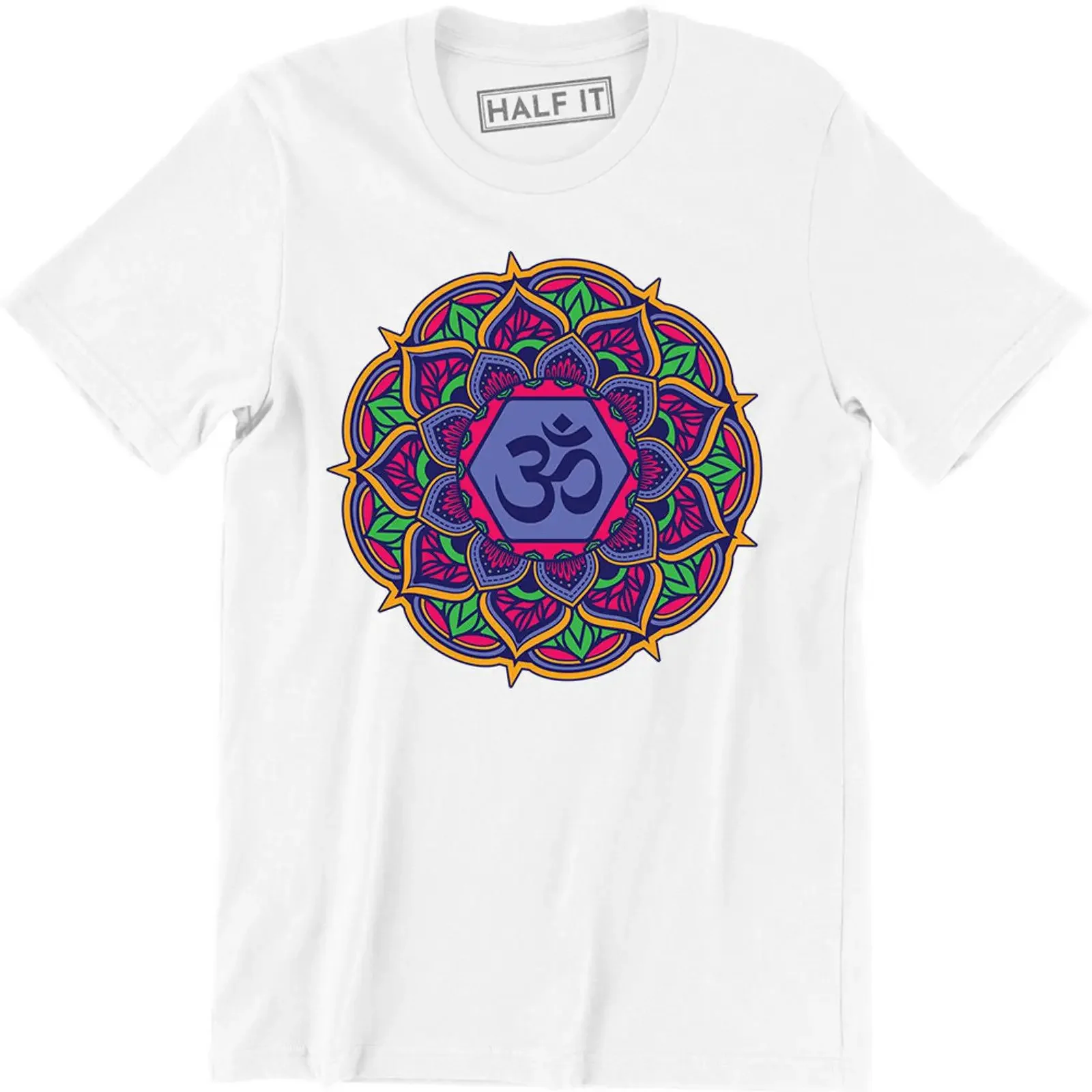 Love Om hippie Mirro T Shirt Dream Catcher Hindu Men's Premium vintage Washed homme Top For Everyday Wear Soft Comfortable